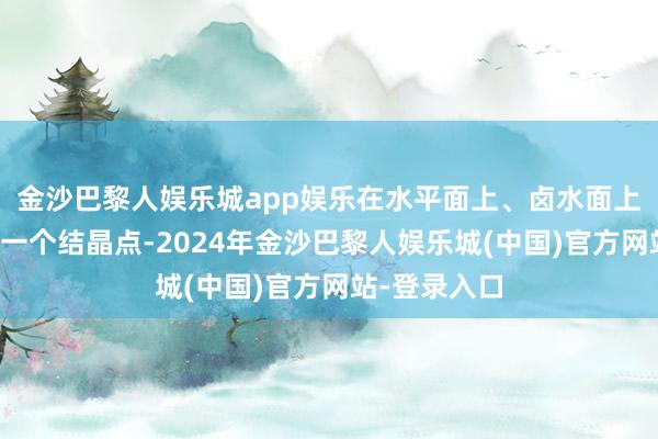 金沙巴黎人娱乐城app娱乐在水平面上、卤水面上就运转出现一个结晶点-2024年金沙巴黎人娱乐城(中国)官方网站-登录入口