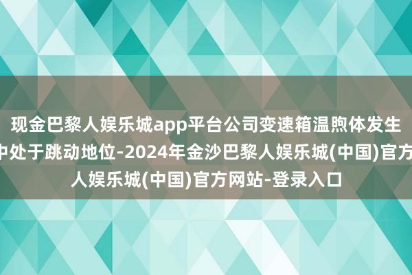 现金巴黎人娱乐城app平台公司变速箱温煦体发生器业务在行业中处于跳动地位-2024年金沙巴黎人娱乐城(中国)官方网站-登录入口